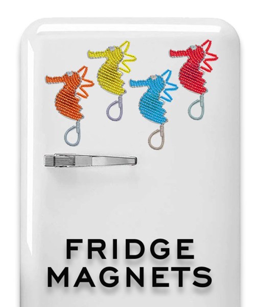 Beaded Fridge Magnet Sea Horse