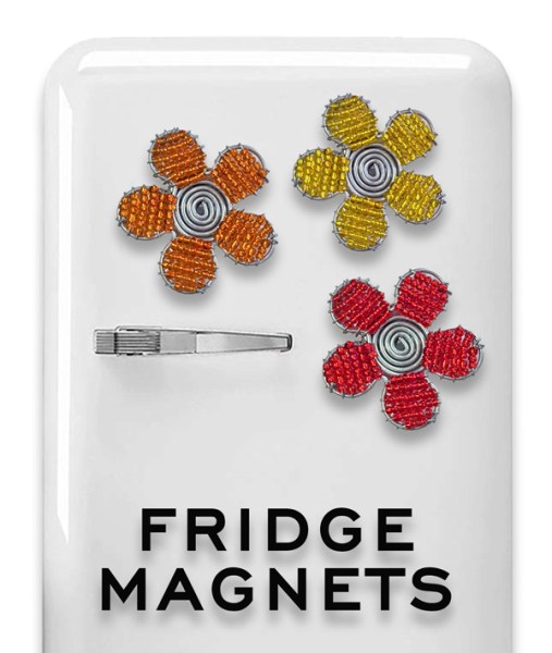 Fridge Magnet Beaded Flower