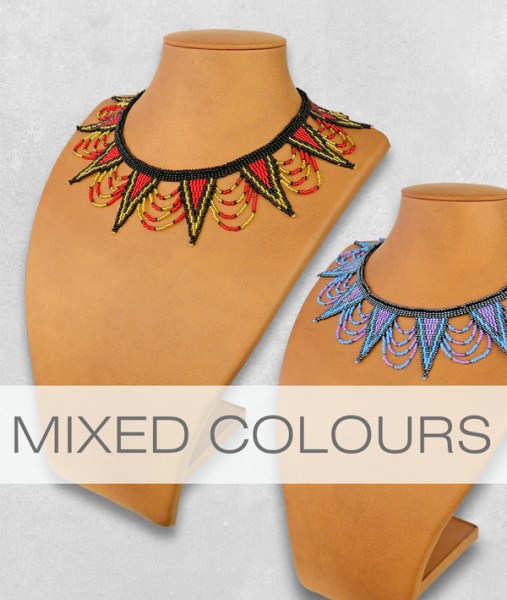 African Beaded Necklaces Zulu Spear | WHOLESALE