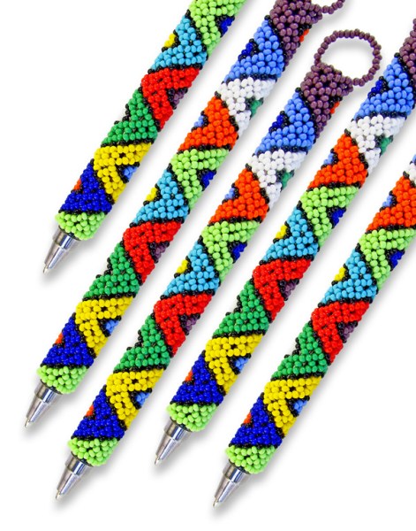 beaded-pen-zulu-v-design