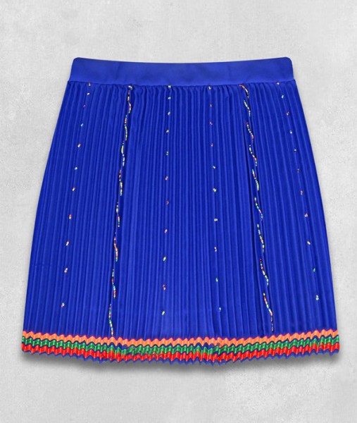 Large Beaded Zulu Skirt Adult Blue