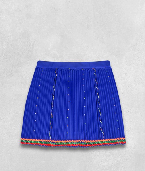 Small Beaded Zulu Skirt Adult Blue