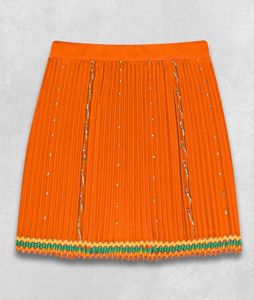 Beaded Zulu Skirt Adult Orange Large