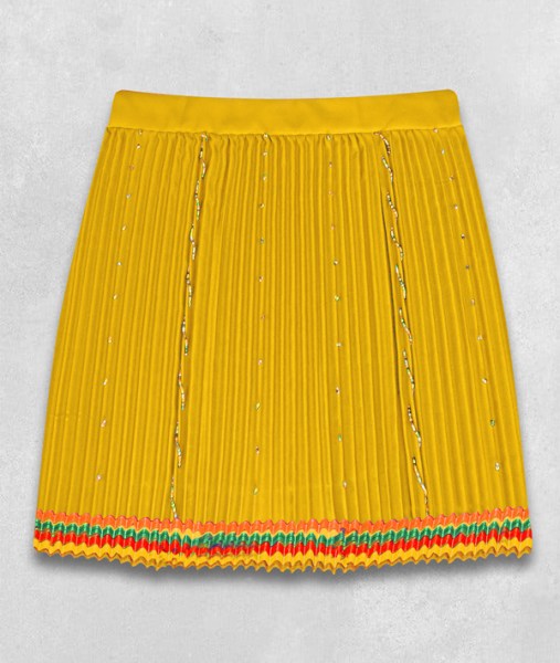 Large Beaded Zulu Skirt Adult Yellow 