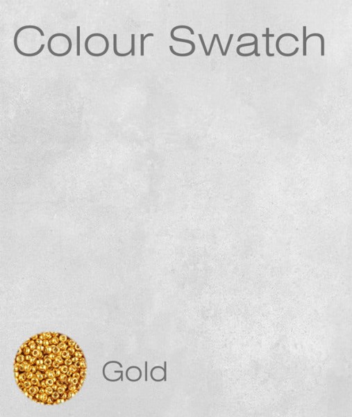 Small Beaded Ear Rings Teardrop Gold