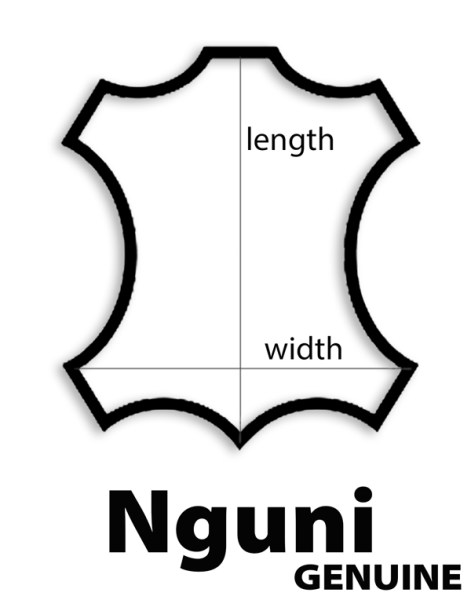 Nguni Hides Durban Black White AAS6053