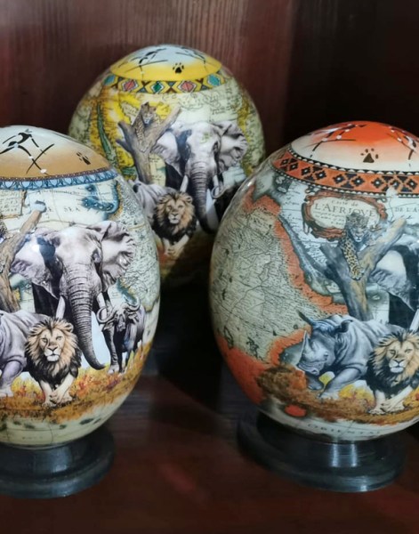 ostrich egg big five 6 16
