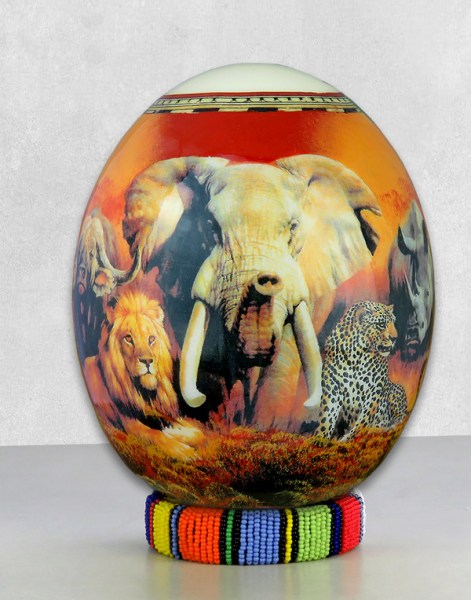 ostrich egg decoupage big five 3 1jpg7