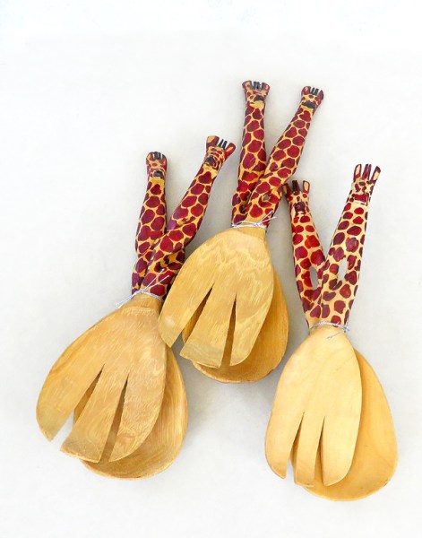 salad servers giraffe wood5