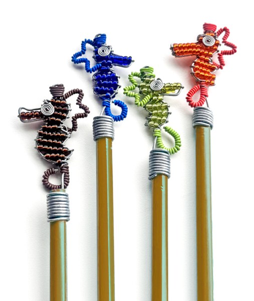 Beaded Pencil Sea Horse