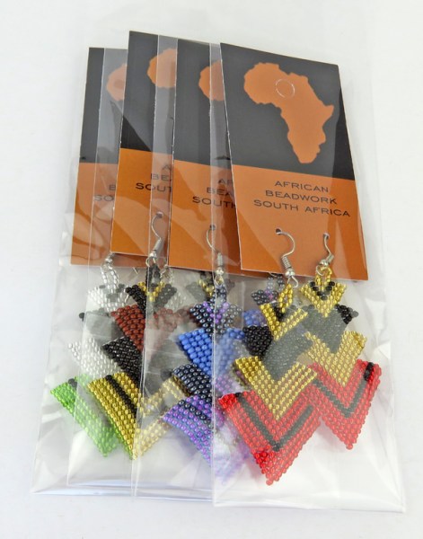 African Beaded Earrings Singita Mixed