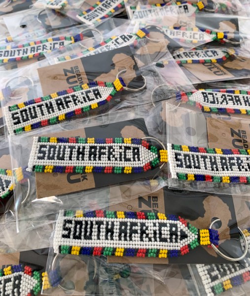 Beaded SOUTH AFRICA Keyring