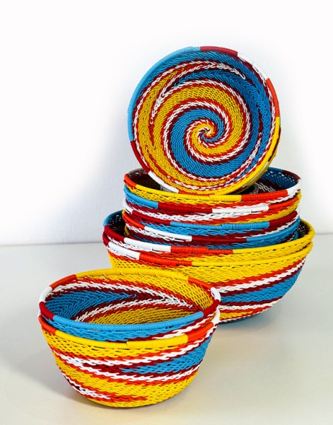 Telephone Wire Bowls Medium African  Expression