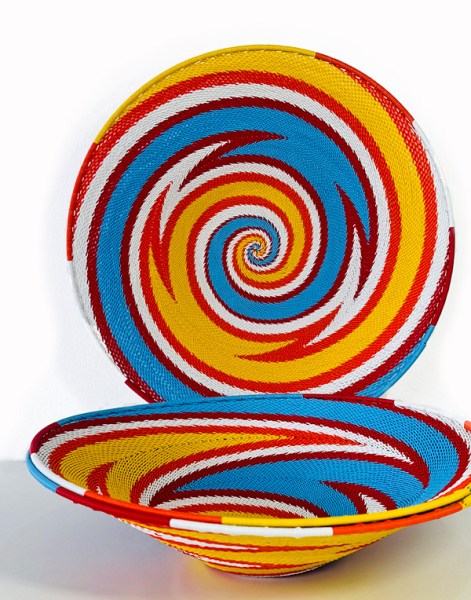 Telephone Wire Bowls Large African Expression