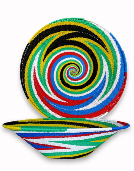 Telephone Wire Baskets SA Flag | SOUTH AFRICA