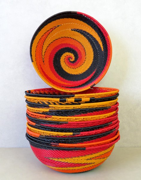 telephone wire basket size 4 african sunset 11