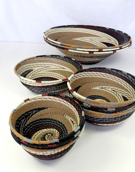 telephone wire baskets african safari