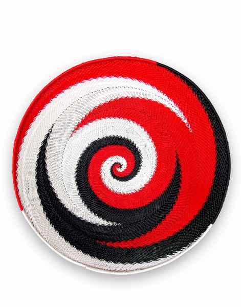 Telephone Wire Bowls Large African Dance Red