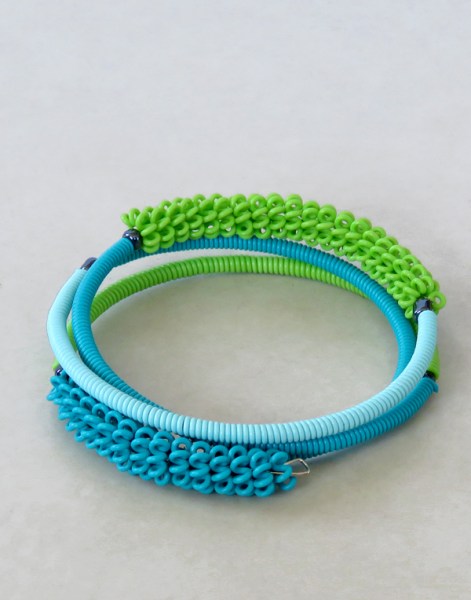 Telephone Wire Bracelets African Forest