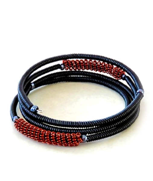 Black Copper Telephone Wire Bracelets 