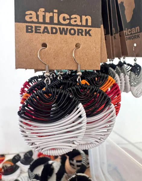 Ulusaba Earrings Black Silver White | WHOLESALE