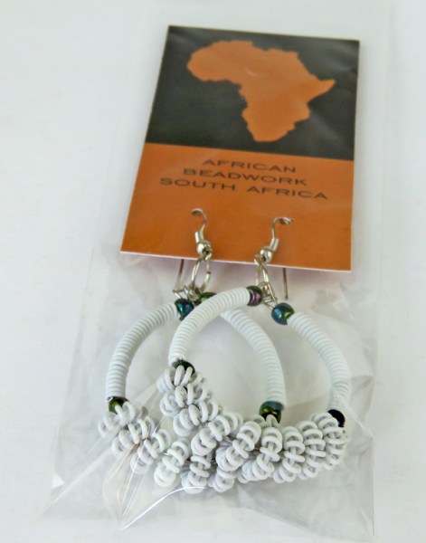 Telephone Wire Earrings WHITE
