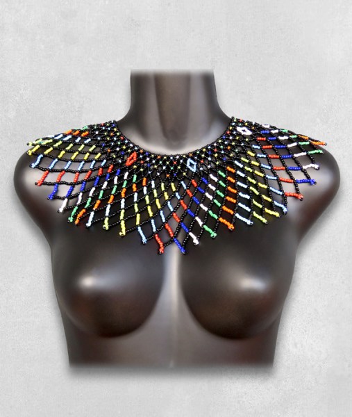 traditional zulu lace necklace large
