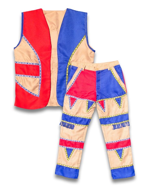 Umblaselo Zulu Mens Waistcoat Vest Trouser Set