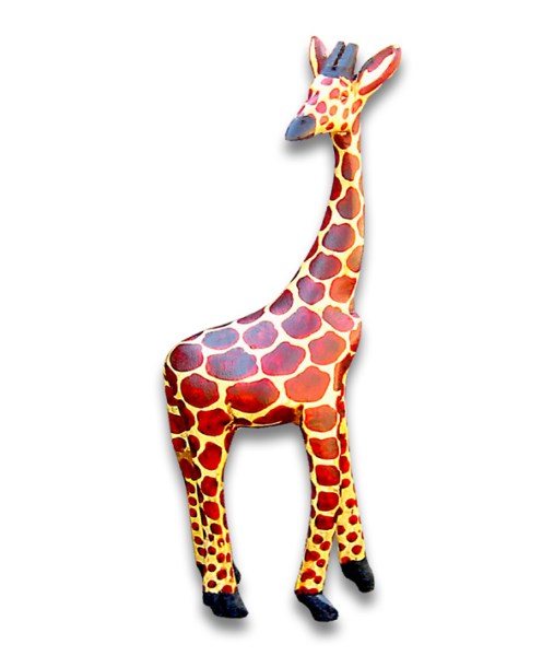 Wood Carved Giraffe Large