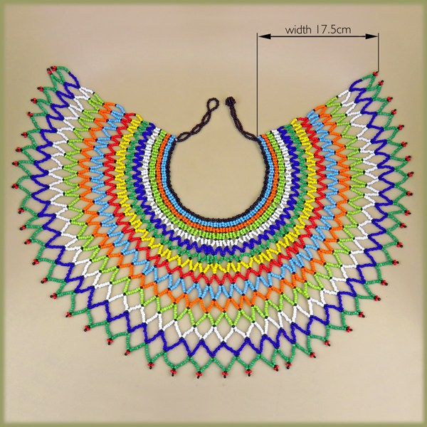 zulu beaded lace necklace xl 2
