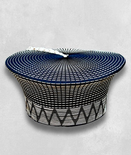 Zulu Hat Black White