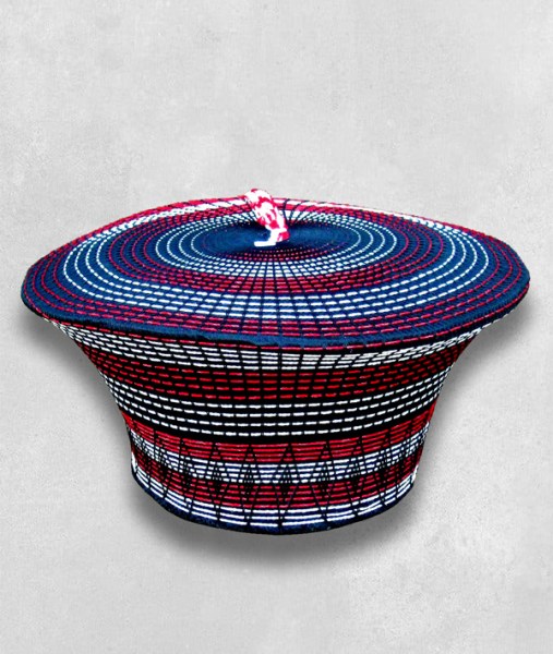 Zulu Hat Red White Black