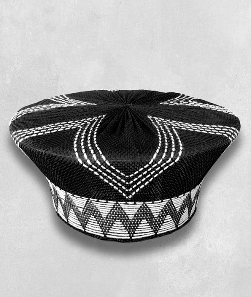 Zulu Hat Traditional Black White