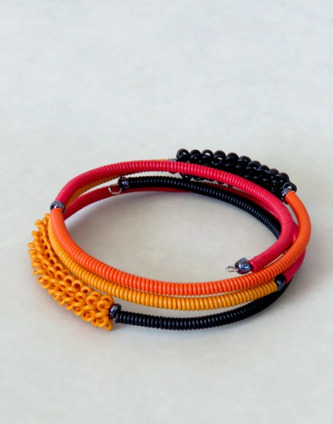 zulu telephone wire bracelets african sunset
