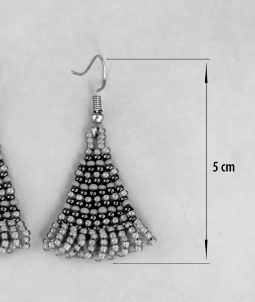 zulu triangle earrings dimensions 12