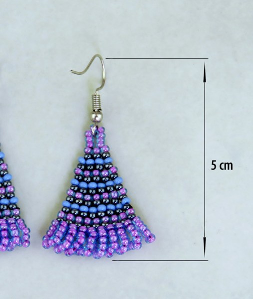 zulu triangle earrings dimensions