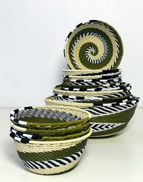 Telephone Wire Bowls Extra Large African Dust Storm